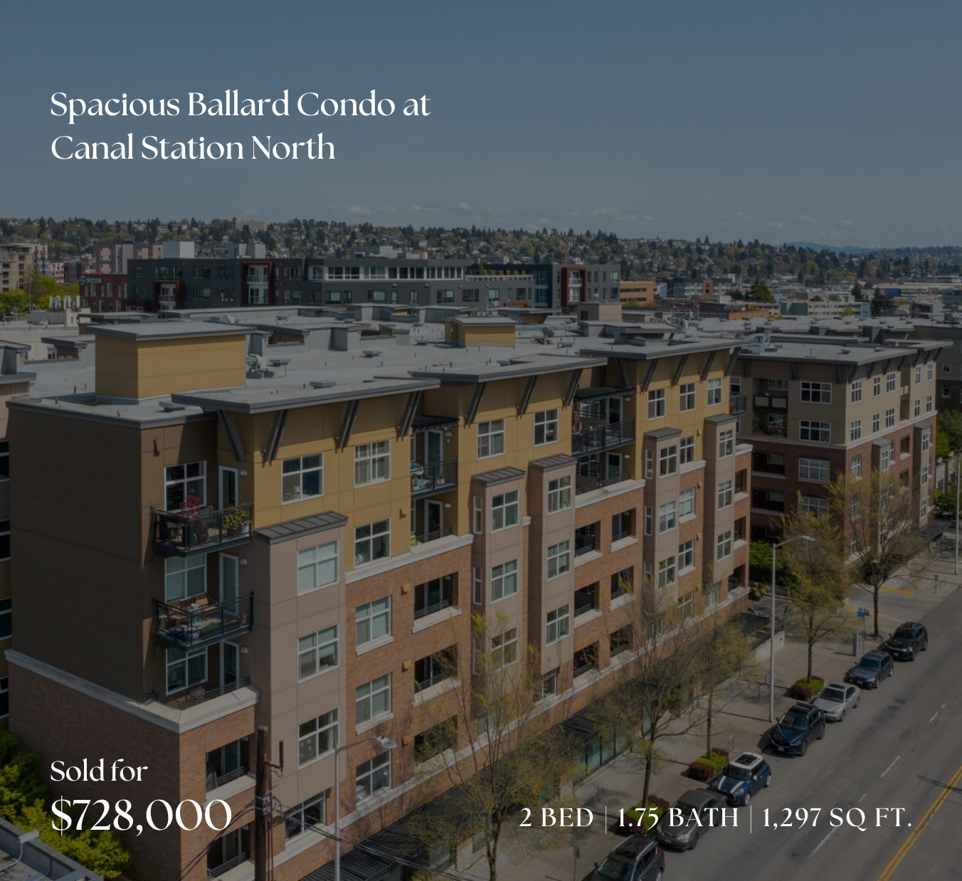 Spacious Ballard Condo at Canal Station North